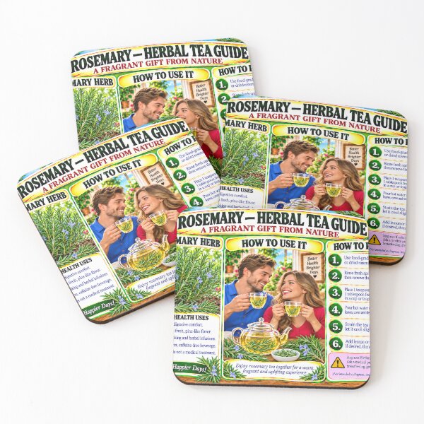 Item preview, Rosemary Herbal Tea Preparation Guide designed and sold by New Wave Artworks & Odds &Ends.