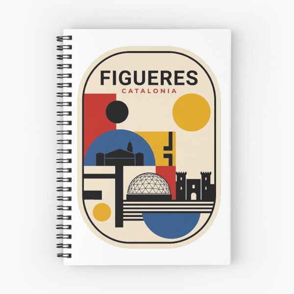 Item preview, Retro Figueres Bauhaus Geometric Skyline designed and sold by k3rstman1.