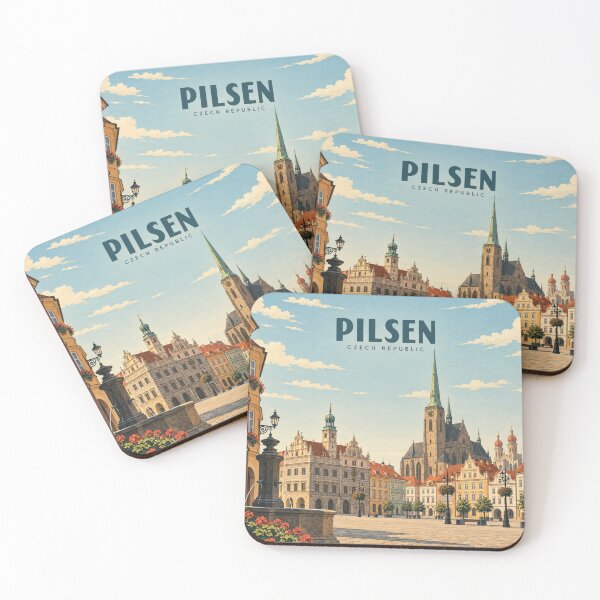 Item preview, Pilsen Vintage Czech Travel City Art designed and sold by MichaeIRellov.