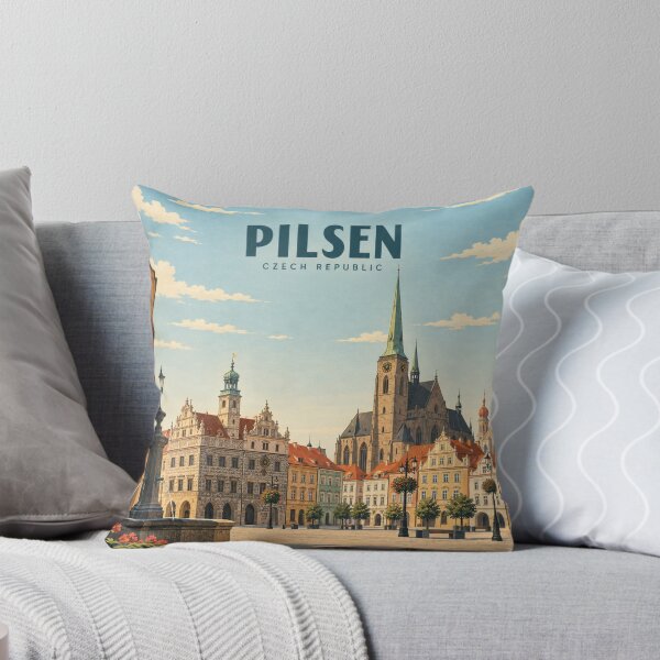 Item preview, Pilsen Vintage Czech Travel City Art designed and sold by MichaeIRellov.