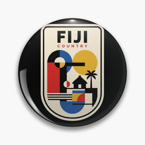 Item preview, Retro Fiji Bauhaus Geometric Skyline designed and sold by k3rstman1.