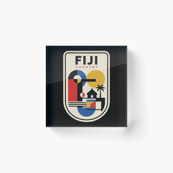 Artikelvorschau, Retro Fiji Bauhaus Geometrische Skyline entworfen und verkauft von k3rstman1.