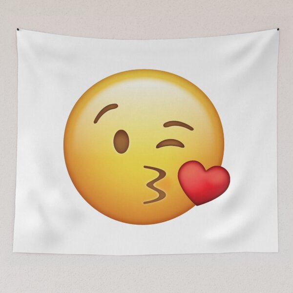Item preview, Blowing A Kiss Face Emoji With Heart designed and sold by Tom-Riley.