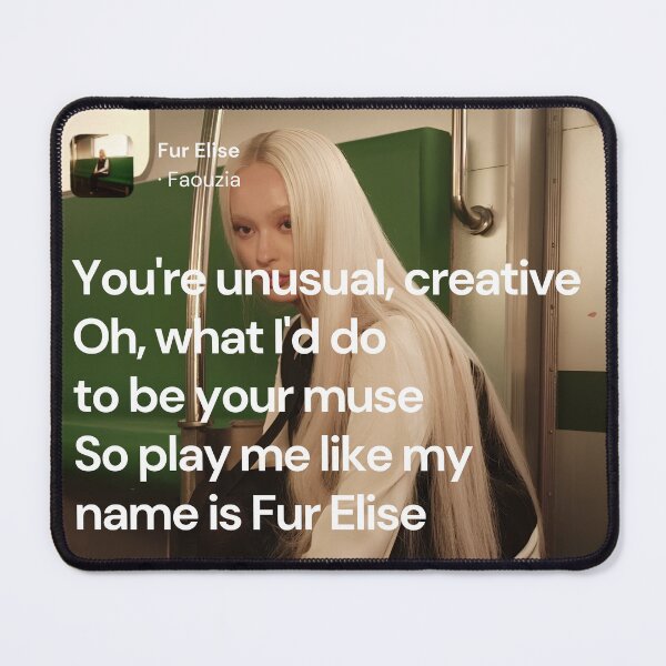 Item preview, Fur Elise song lyrics - Faouzia designed and sold by Milkshake33.