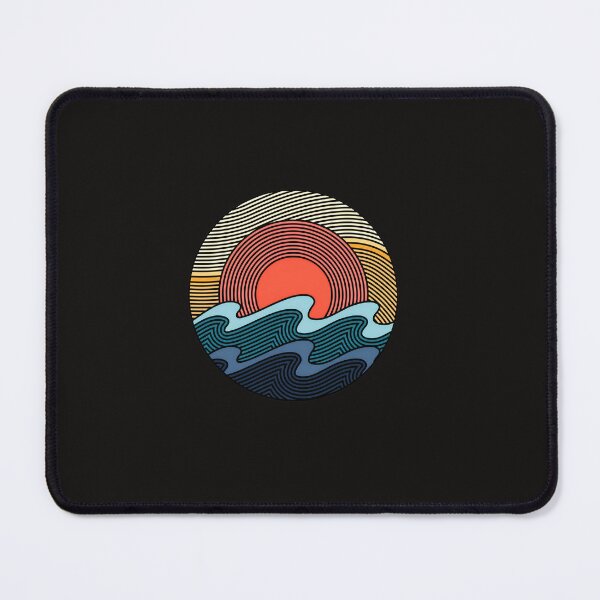 Item preview, Retro Sunset Waves Circle Design designed and sold by mcconnlllobato.