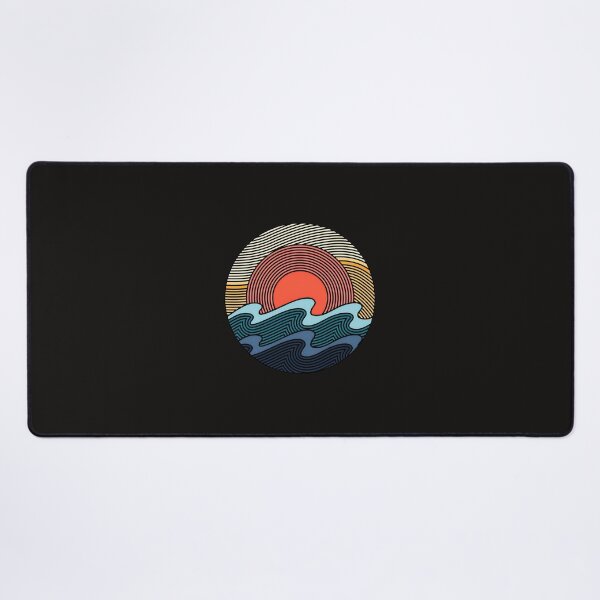 Item preview, Retro Sunset Waves Circle Design designed and sold by mcconnlllobato.
