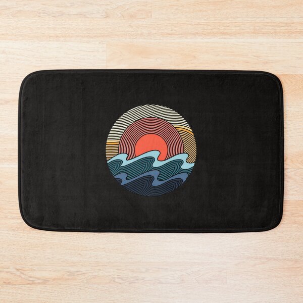 Item preview, Retro Sunset Waves Circle Design designed and sold by mcconnlllobato.