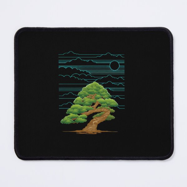 Item preview, Zen Pine Tree with Linear Clouds Sun designed and sold by hottlekxsvayq.