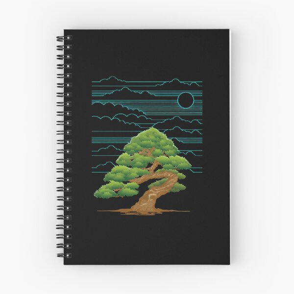 Item preview, Zen Pine Tree with Linear Clouds Sun designed and sold by hottlekxsvayq.