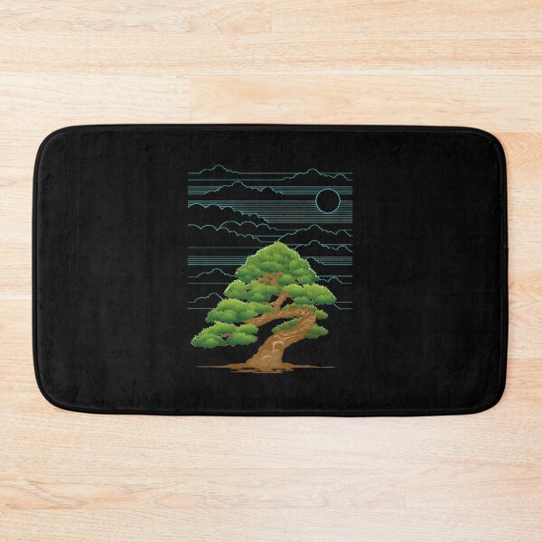 Item preview, Zen Pine Tree with Linear Clouds Sun designed and sold by hottlekxsvayq.