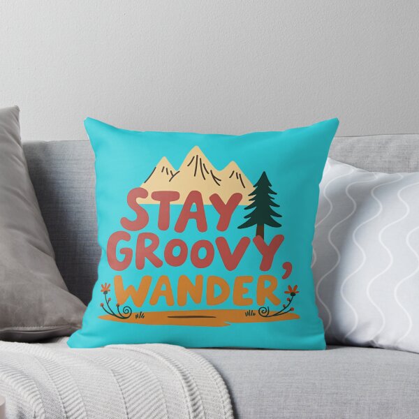 Item preview, Retro Stay Groovy Wander - Vintage Nature Adventure designed and sold by Chroma Dreams .