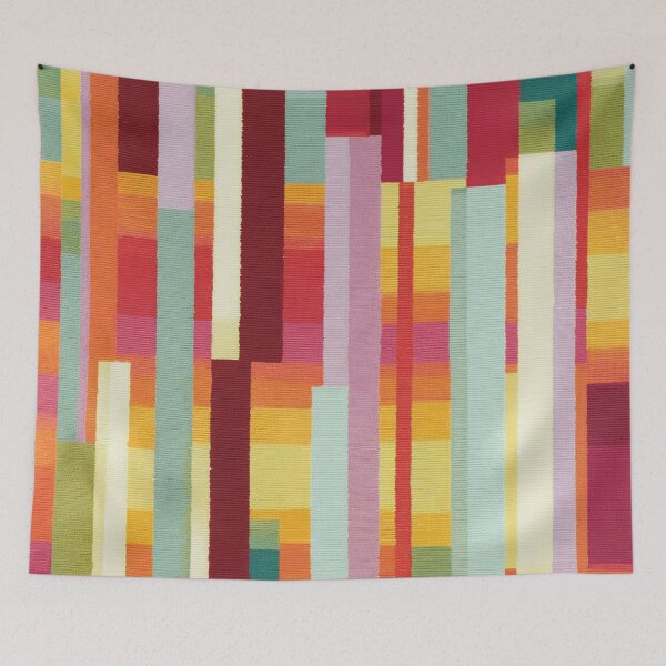 Item preview, Colorful Striped Geometric Pattern designed and sold by trajeado14.