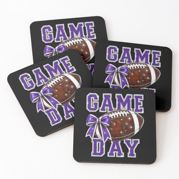 Item preview, Game Day Football Season Football Mom Purple  Gold Vibes  designed and sold by OddityVault.