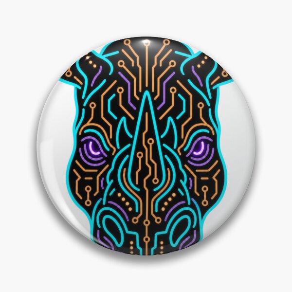 Item preview, Rhino Circuit Art designed and sold by justjendigital.