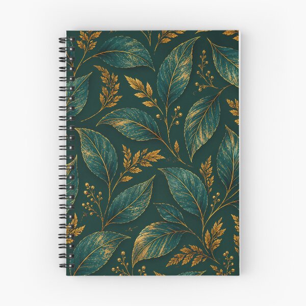 Item preview, Emerald & Gold Botanical Leaves Luxury Seamless Pattern designed and sold by aminz4.