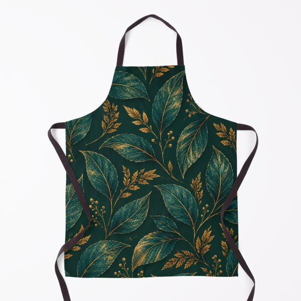 Item preview, Emerald & Gold Botanical Leaves Luxury Seamless Pattern designed and sold by aminz4.