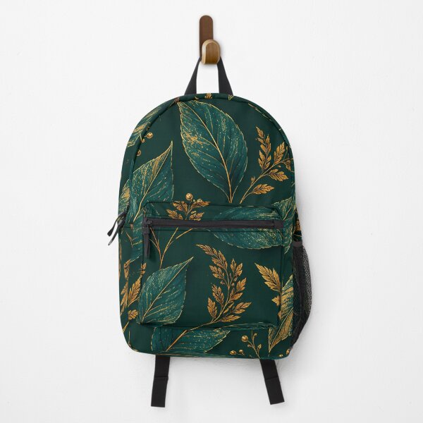 Item preview, Emerald & Gold Botanical Leaves Luxury Seamless Pattern designed and sold by aminz4.