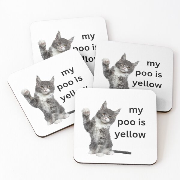 Item preview, my poo is yellow cat meme designed and sold by Earlrose.