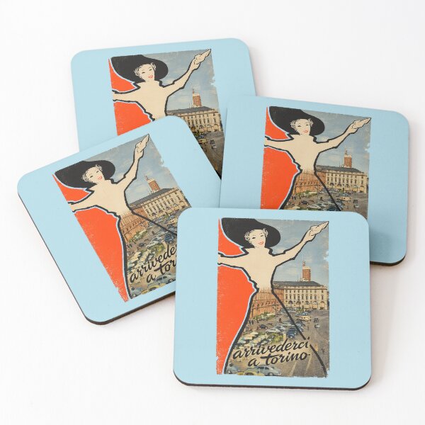 Item preview, Goodbye from Turin - Vintage Travel Poster 1953 designed and sold by Torinostalgia.