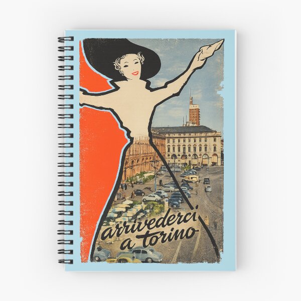Item preview, Goodbye from Turin - Vintage Travel Poster 1953 designed and sold by Torinostalgia.
