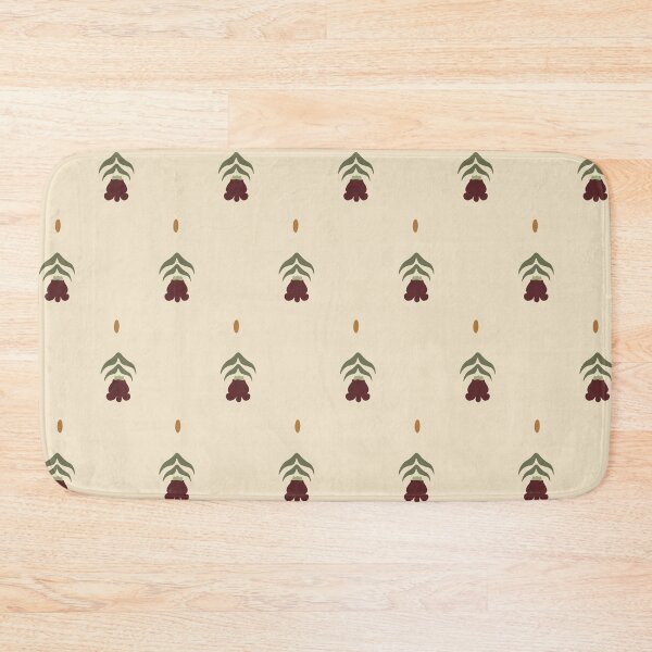 Item preview, Thai Crown Flower Mini Toss – Antique Cream Botanical Pattern designed and sold by NATHA PALETTE.