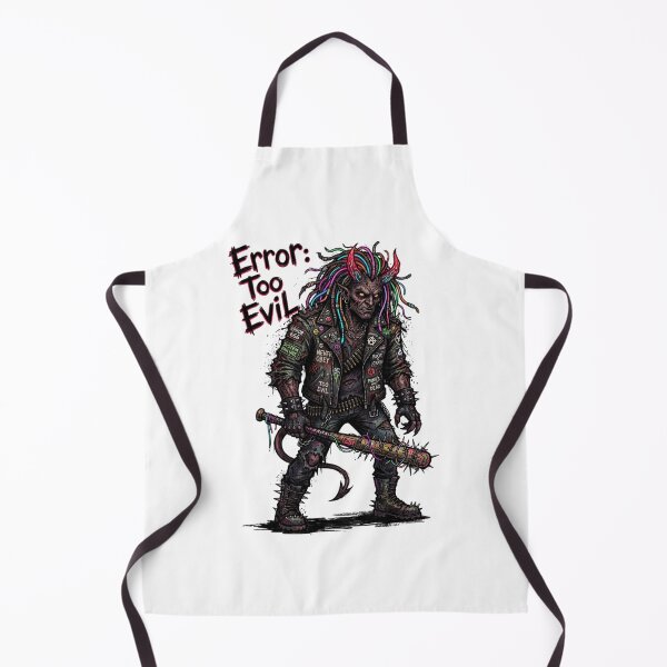 Item preview, Error Too Evil - Cyberpunk Demon Punk with Neon Dreads & Spiked Bat Art designed and sold by StickVerse by Owais.