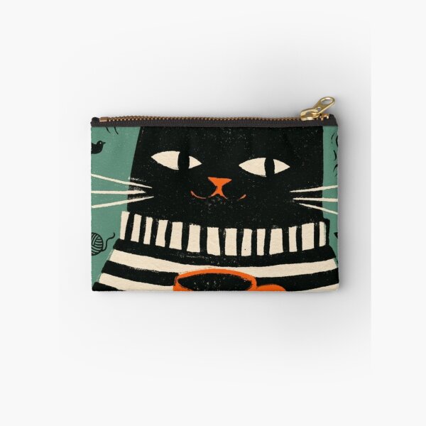 Item preview, Caffeinated Cat Chaos: The Stripe‑Sweater Brewlord Running Full Alert‑Mode designed and sold by Print Fiction.