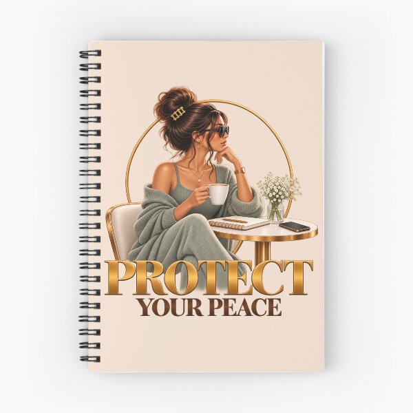 Item preview, Protect your peace - Chic Coziness & Self Care Girl designed and sold by ElleMind.