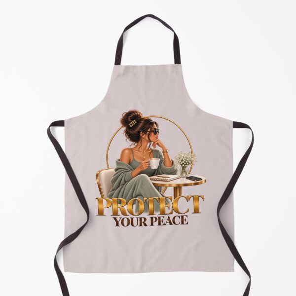 Item preview, Protect your peace - Chic Coziness & Self Care Girl designed and sold by ElleMind.