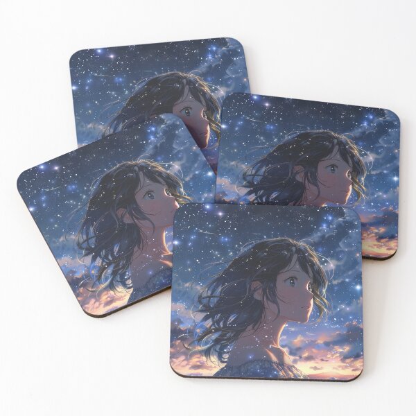 Item preview, Starlight in Her Eyes | Dreamy Anime Girl designed and sold by bella-rosa87.