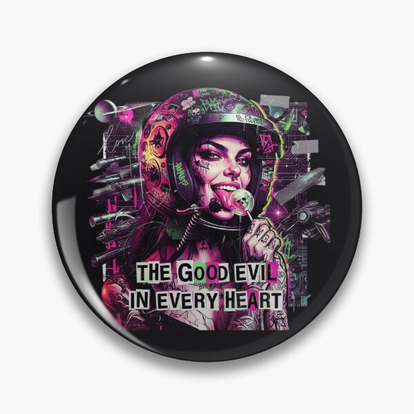 Item preview, Cyberpunk Female Astronaut Skull Lollipop designed and sold by Voodoo Store Paranormal Collections.