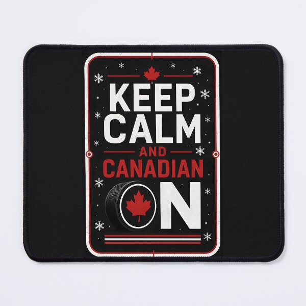 Item preview, Keep Calm and Canadian On Vintage Hockey Puck designed and sold by Sybille-Yates.
