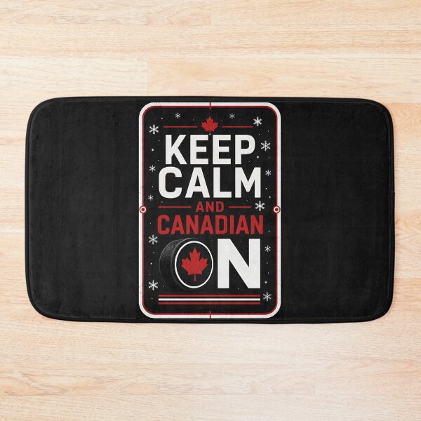 Item preview, Keep Calm and Canadian On Vintage Hockey Puck designed and sold by Sybille-Yates.