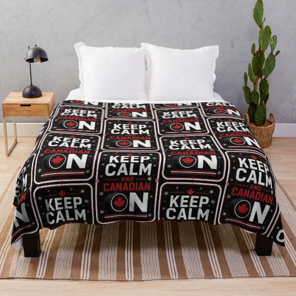 Item preview, Keep Calm and Canadian On Vintage Hockey Puck designed and sold by Sybille-Yates.