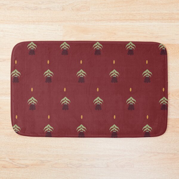 Item preview, Thai Crown Flower Mini Toss – Oxblood Heritage Floral Pattern designed and sold by NATHA PALETTE.