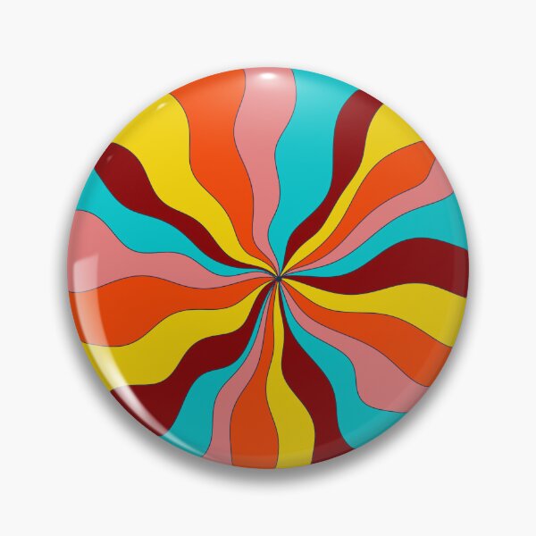 Item preview, Colorful Abstract Radial Waves Pattern designed and sold by IriArt-Designs.