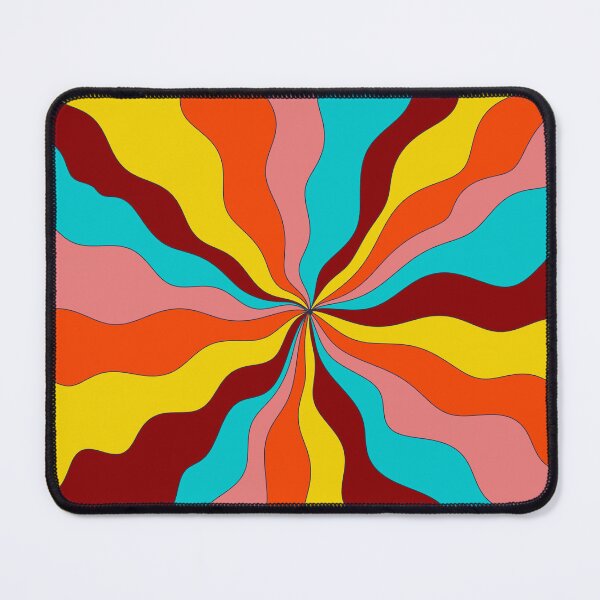 Item preview, Colorful Abstract Radial Waves Pattern designed and sold by IriArt-Designs.