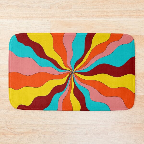 Item preview, Colorful Abstract Radial Waves Pattern designed and sold by IriArt-Designs.