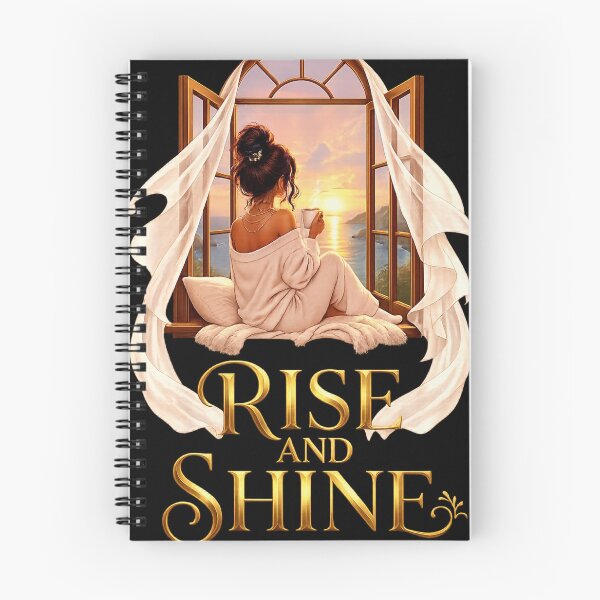 Item preview, Rise & Shine - Cozy sunrise window illustration designed and sold by ElleMind.