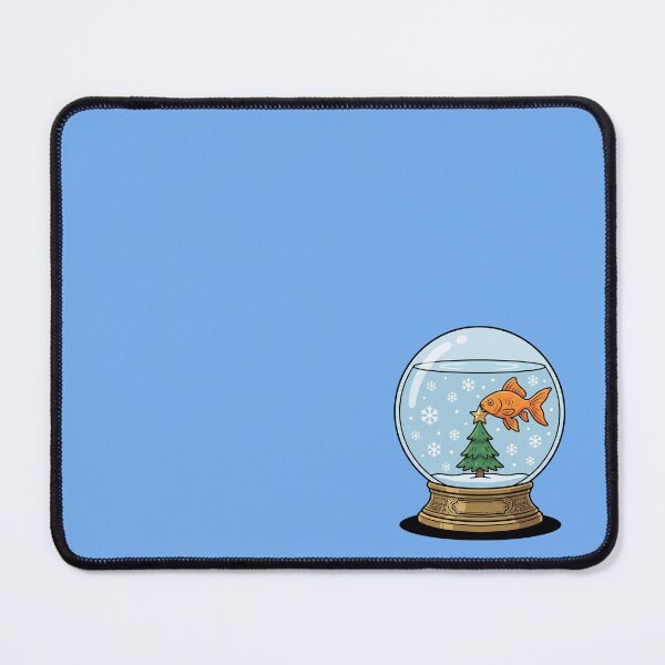 Item preview, Goldfish In Snow Globe Christmas Tree Star Fishbowl Holiday Winter Pop Art designed and sold by Rare By Hero.