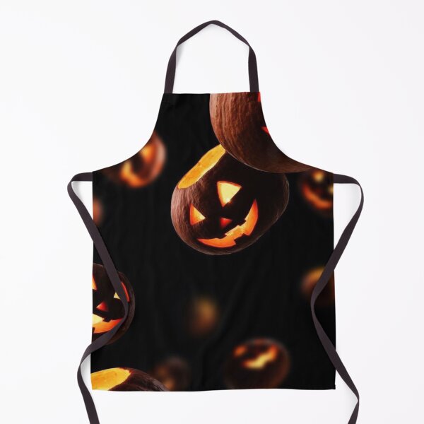Item preview, Glowing Jack O Lanterns Falling in Darkness — Spooky Floating Halloween Pumpkins designed and sold by LYAN-STORE.