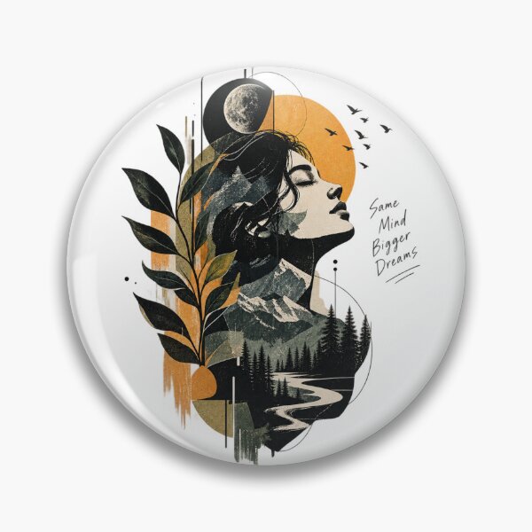 Item preview, Inner Wild – Surreal Woman & Nature Double Exposure Abstract Art designed and sold by KenjiSano.