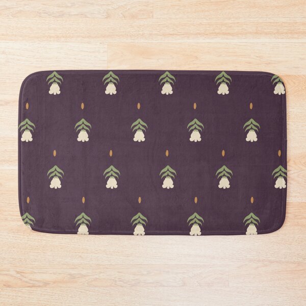 Item preview, Thai Crown Flower Mini Toss – Smoked Plum Dark Floral Pattern designed and sold by NATHA PALETTE.