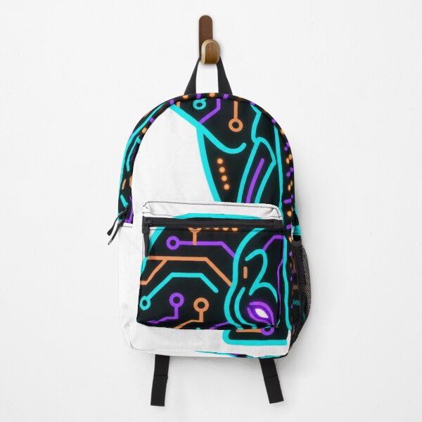 Item preview, Elephant Neon Circuit Art (Front View) designed and sold by justjendigital.
