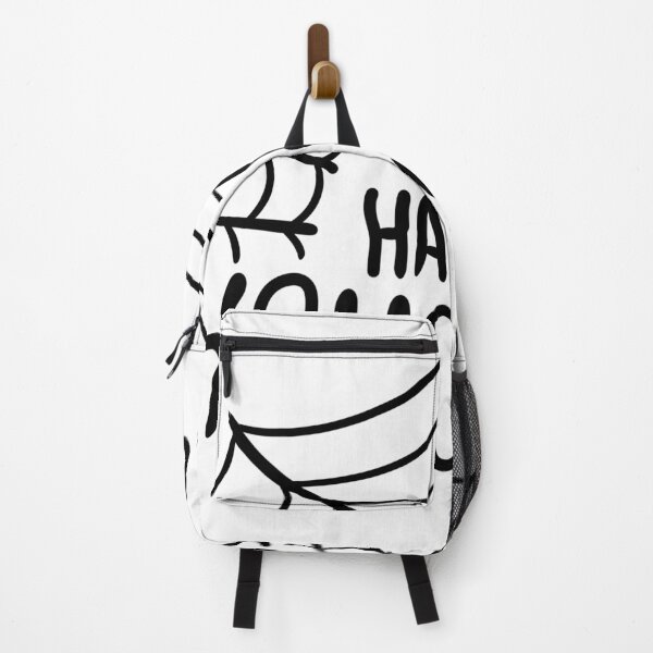 Item preview, Happy Halloween Lettering with Spider Web — Spooky Black and White Typography designed and sold by LYAN-STORE.