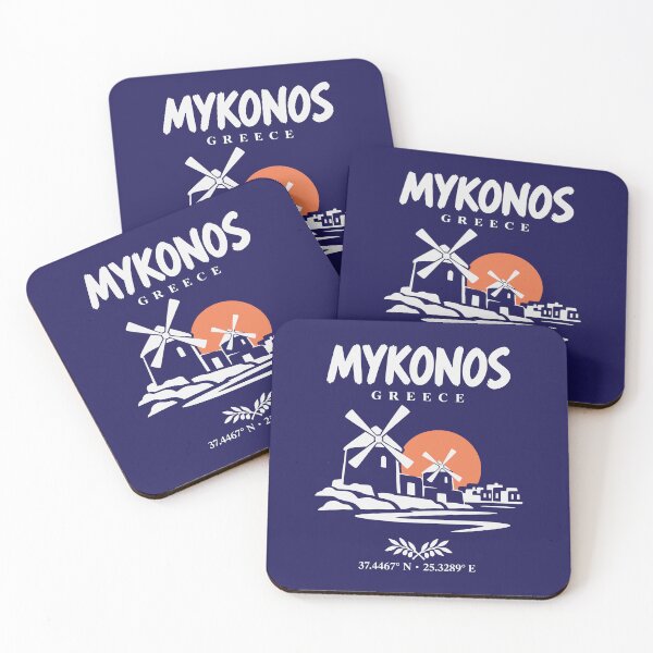 Item preview, Mykonos Greece Windmills Travel Souvenir Art designed and sold by MavtM.