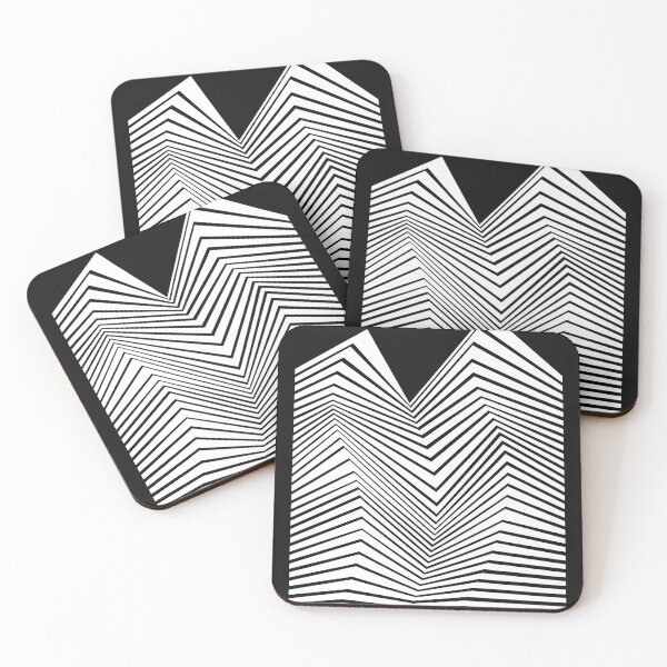 Item preview, Abstract Geometric Mountain Line Art designed and sold by YarningsandYear.
