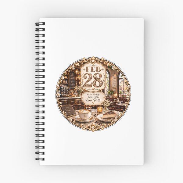 Item preview, February 28 Cozy Café Birthday Design designed and sold by LunaMoments.
