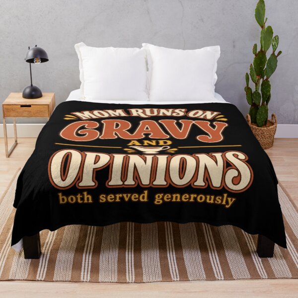 Item preview, Mom Runs On Gravy And Opinions Funny Thanksgiving Mom designed and sold by PhylonBoxx.
