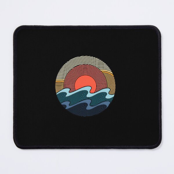 Item preview, Retro Sunset Waves Circle Design designed and sold by hottlekxsvayq.